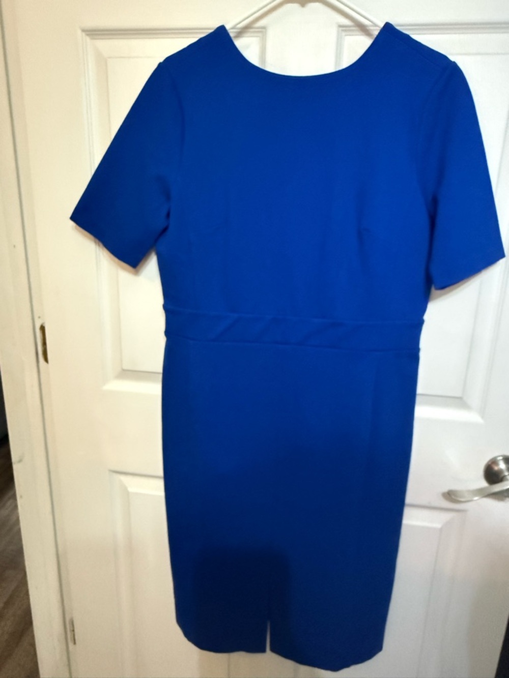 NWT Ann Taylor Classic Short-Sleeve Sheath Dress in Royal Blue size 12